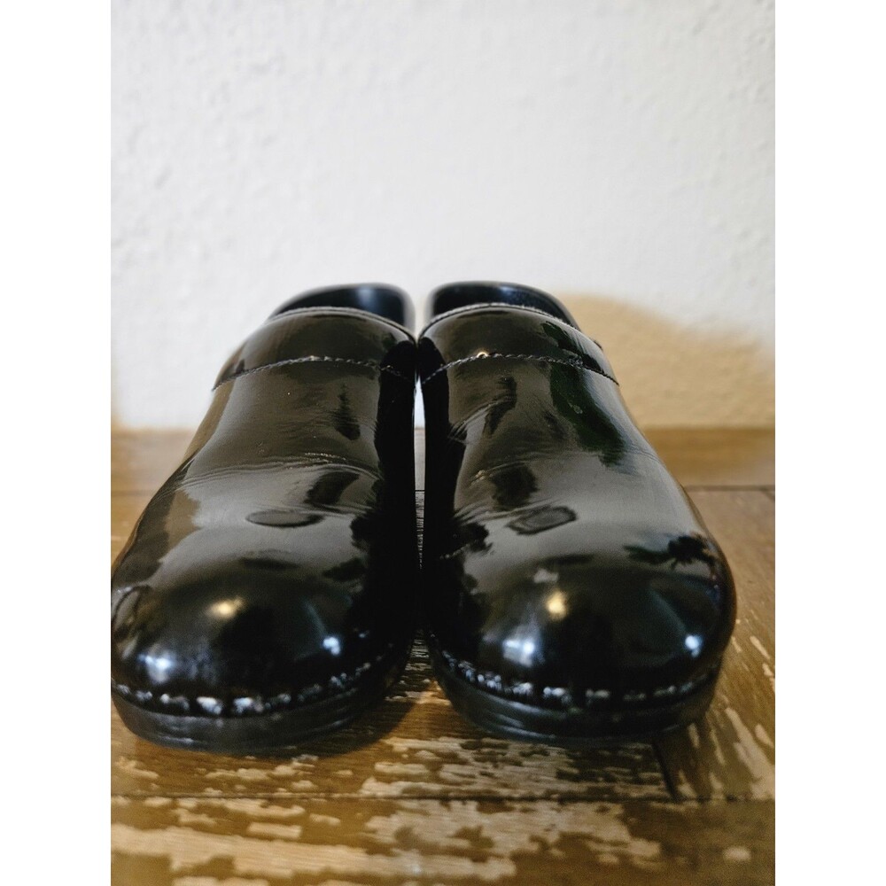 DANSKO Black Patent Clogs Shoes Women Size  39 EU Comfort Shoes Nurse Doctor - Picture 3 of 11